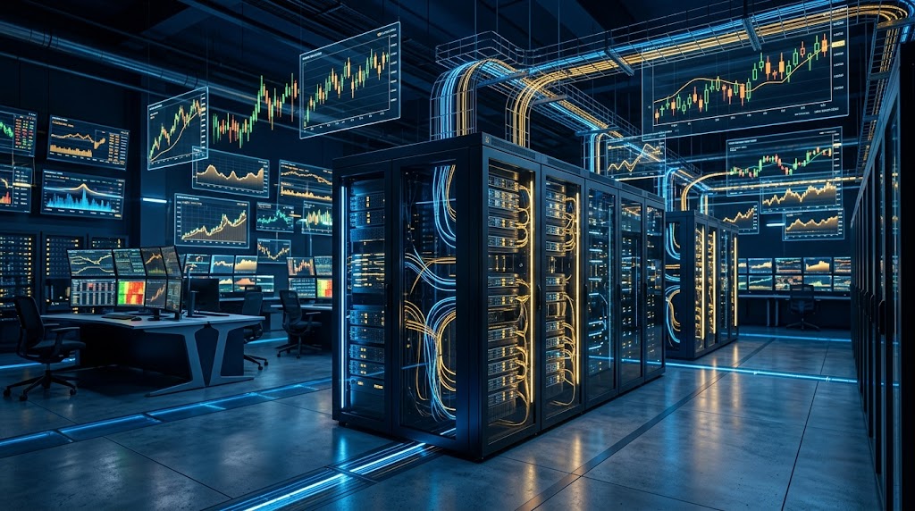 FinTech trading infrastructure visualization