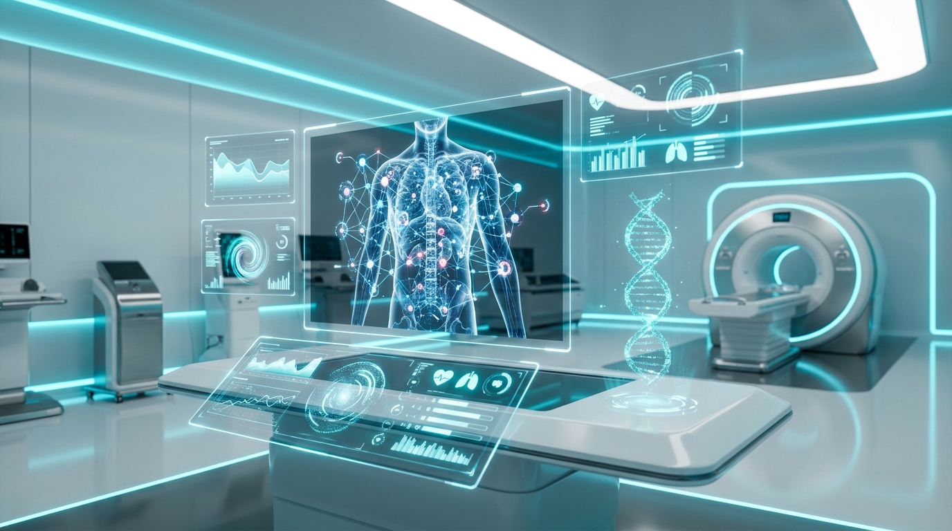 Healthcare AI diagnostics visualization