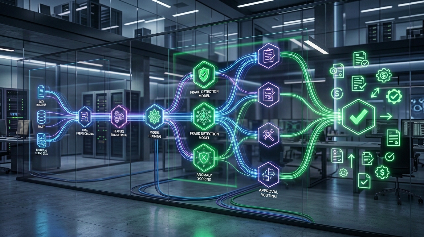 Insurance MLOps pipeline visualization